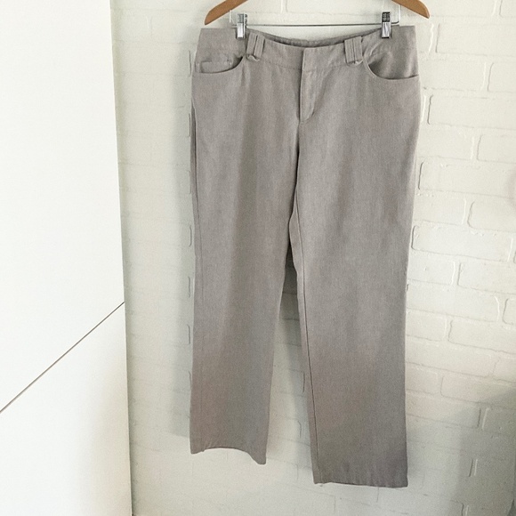 NWOT Patagonia Women Trouser Pants Hemp Straight/Wide leg Light Gray Eco Sz 12 - Picture 1 of 11